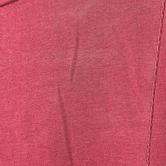 Chico's knit t-shirt tunic length top large 12 red burgundy THE UTLIMATE TEE - Picture 13 of 16